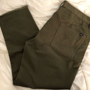 Obey cut army green pants